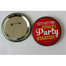 Party-Blech-Abzeichen mit Druck-Logo